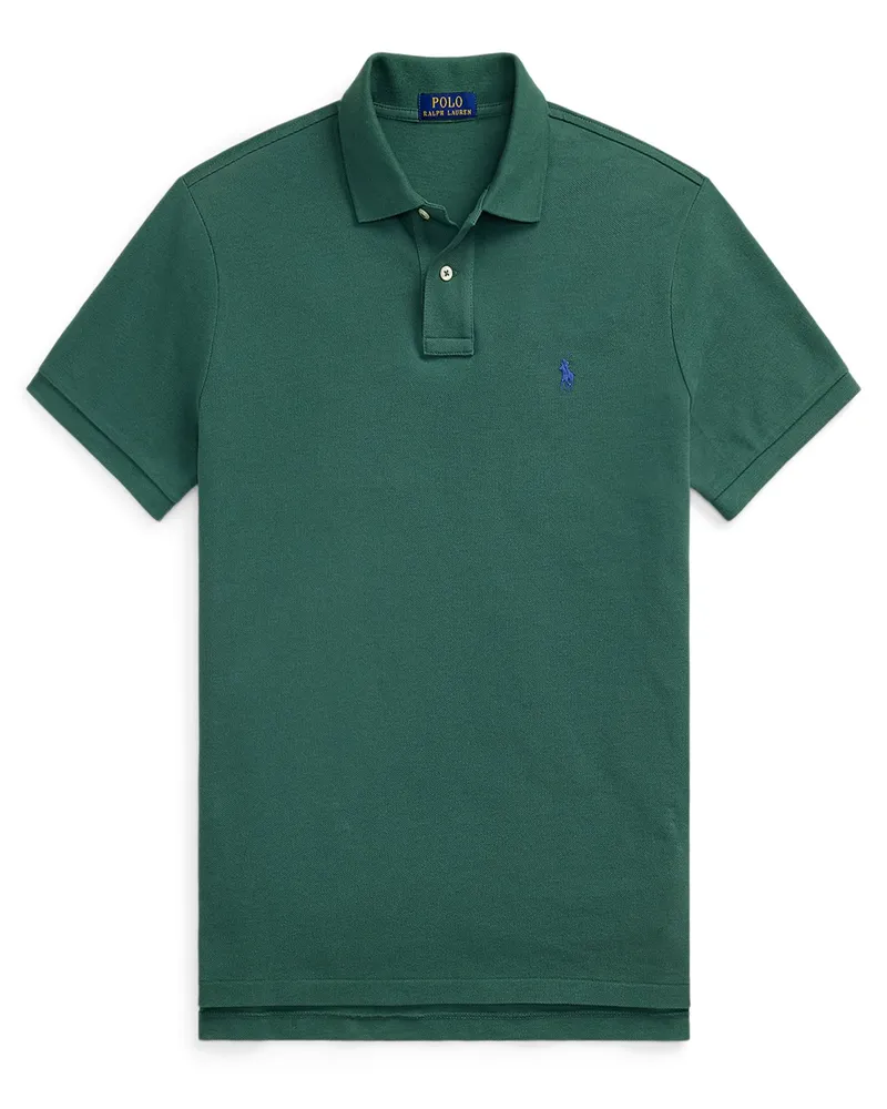Ralph Lauren Piqué-Poloshirt, Custom Slim Fit in Grün