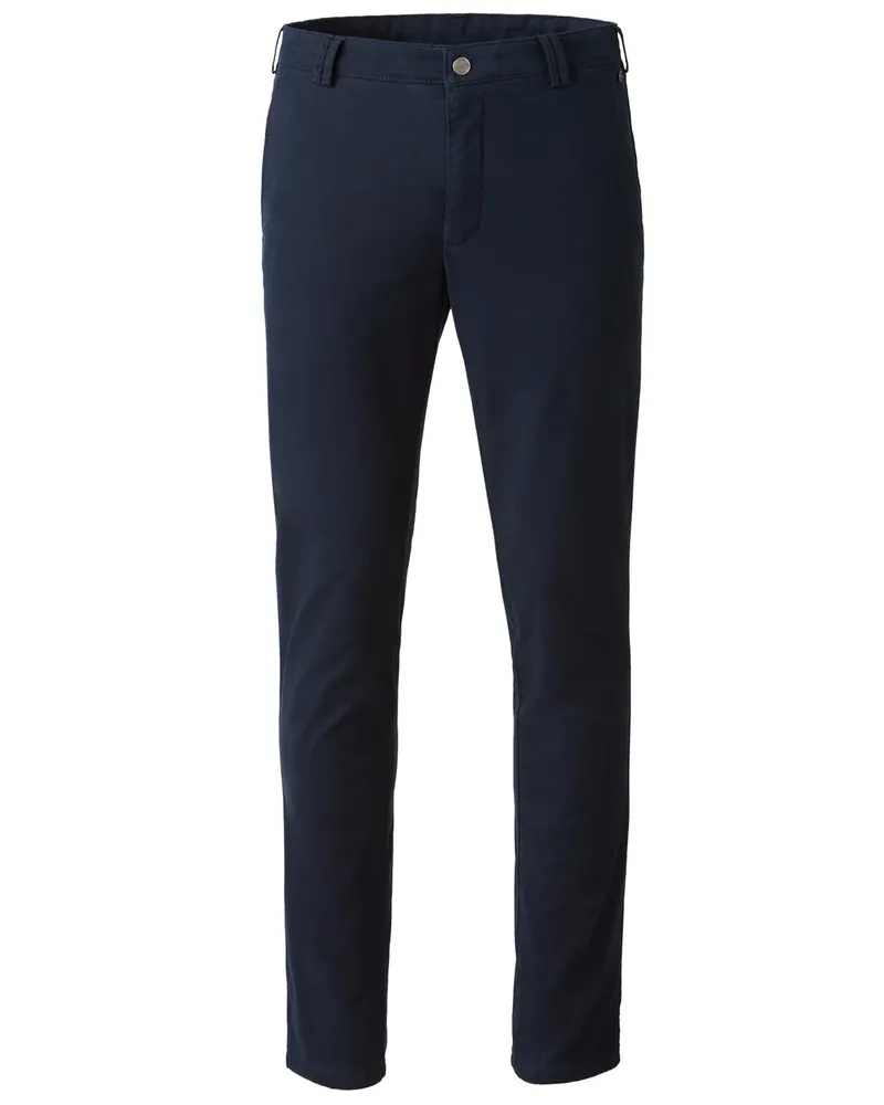 Meyer Hosen Thermo-Chino Bonn aus Baumwoll-Twill mit Stretch, Regular Fit in Marine