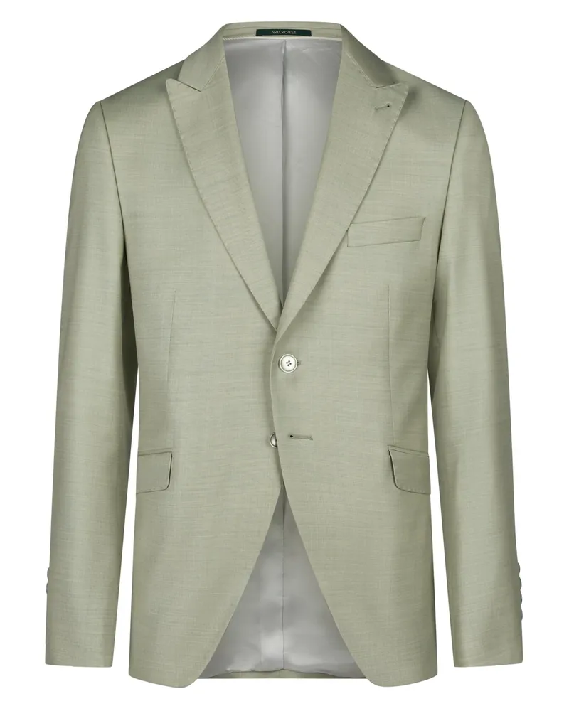 Wilvorst Festliches Einreiher-Sakko aus Schurwolle mit Spitzfasson in Schilf