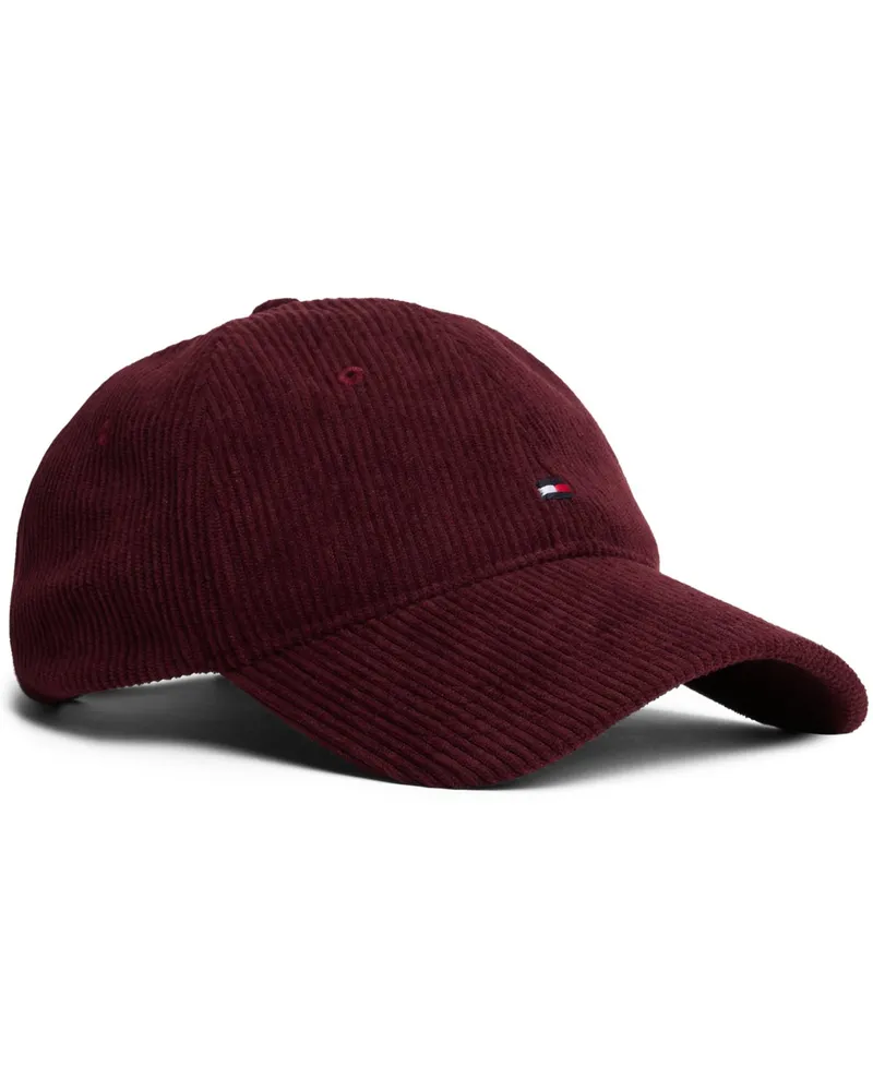 Tommy Hilfiger Cap in Cord-Qualität mit Logo-Aufnäher in Bordeaux