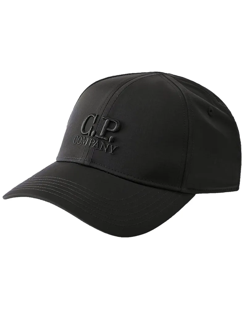 C.P. Company Cap aus Baumwolle mit gesticktem Label-Schriftzug in Marine