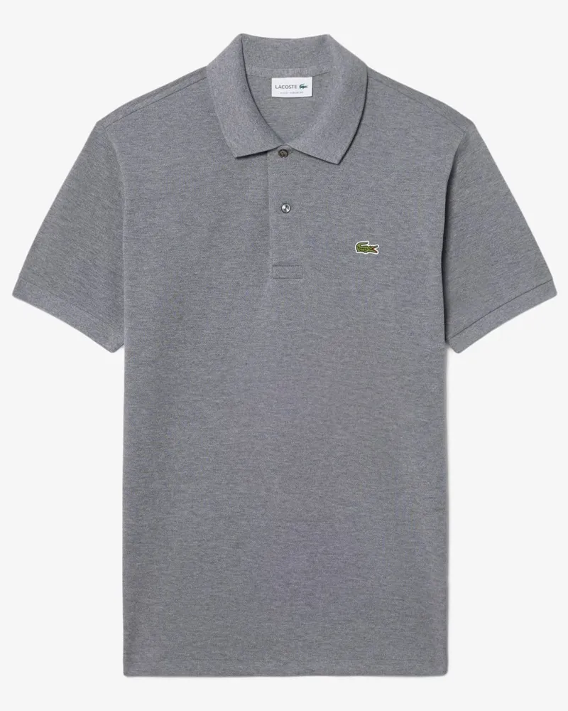 Lacoste Piqué-Poloshirt L1212 Classic Fit mit kleinem Krokodil-Aufnäher in Anthrazit