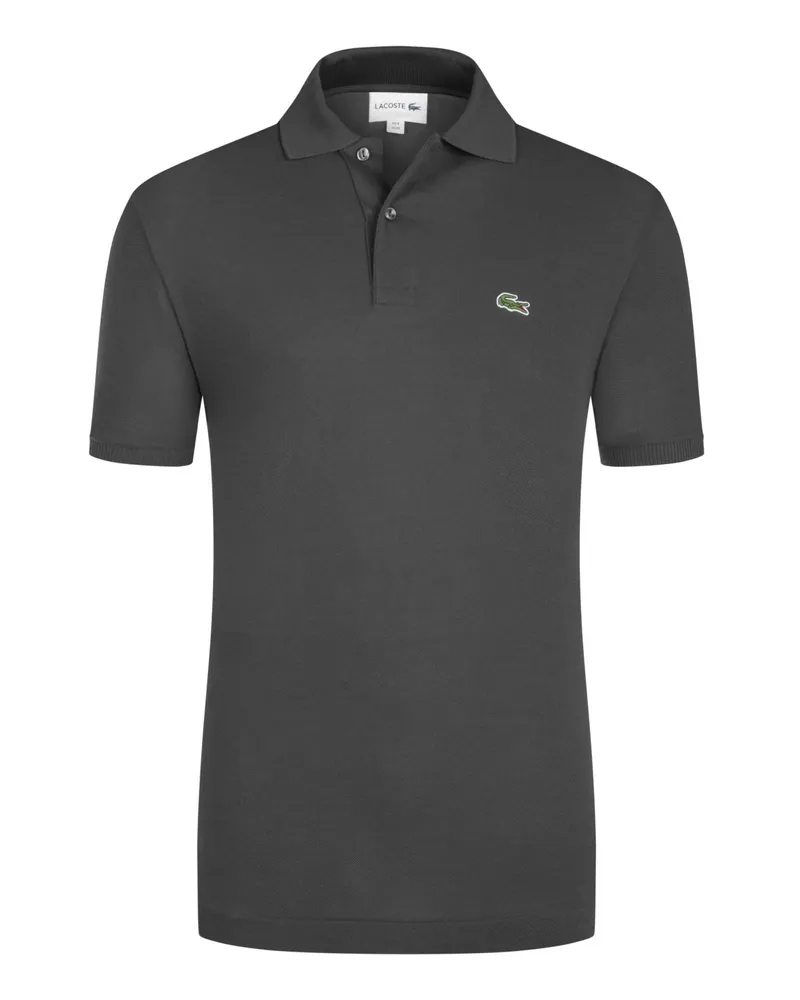 Lacoste Piqué-Poloshirt L1212 mit kleinem Krokodil-Aufnäher, Classic Fit in Anthrazit
