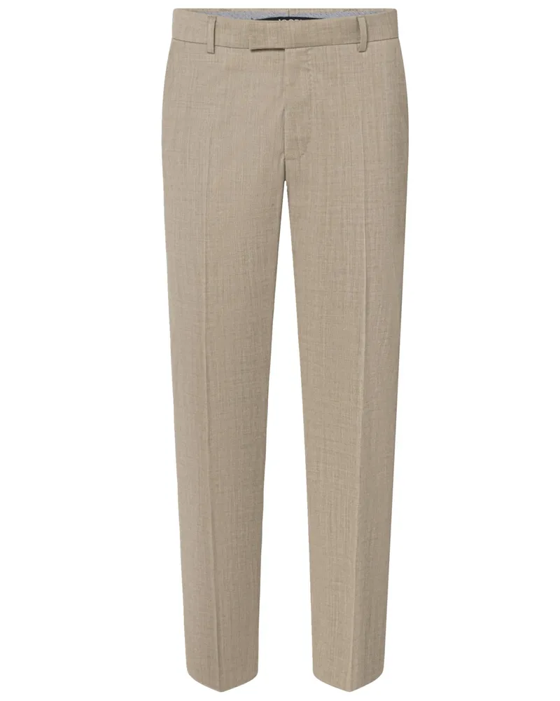 JOOP! Anzughose aus Schurwolle mit Stretchanteil, Slim Fit in Beige