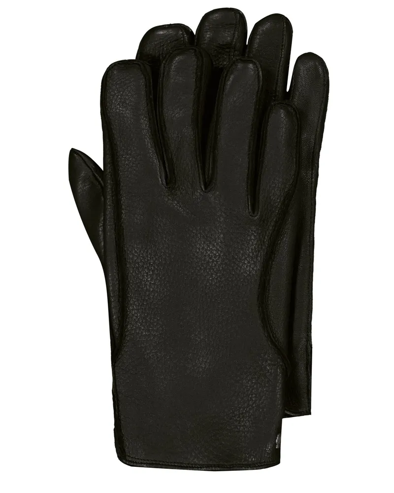 Roeckl Gefütterte Lederhandschuhe Hanko im Biker-Style in Schwarz