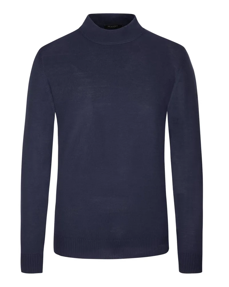 Maerz Pullover mit kurzem Rollkragen in Marine