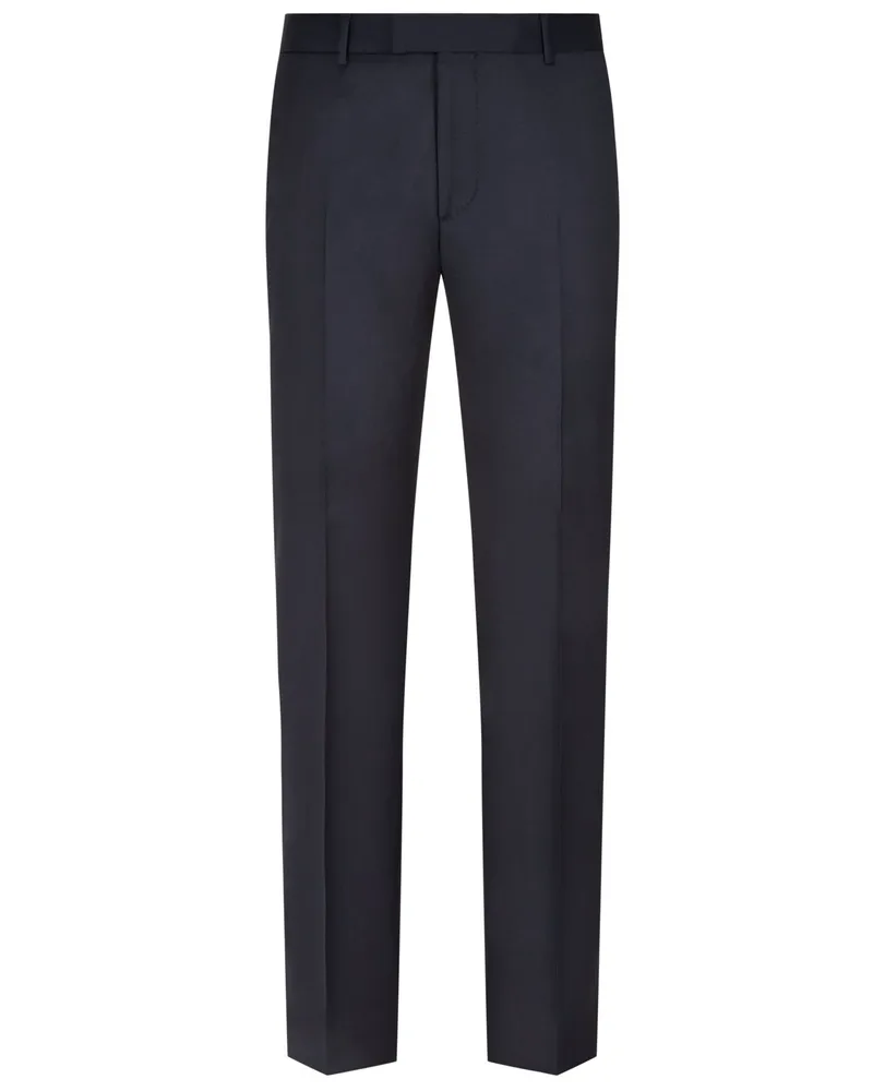 windsor. Baukasten-Hose aus Schurwolle, Regular Fit in Marine