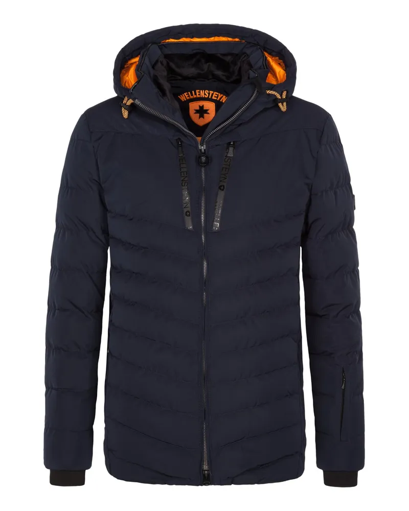 Wellensteyn Wattierte Steppjacke mit Kapuze und SORONA®AURA-Isolierung in Marine
