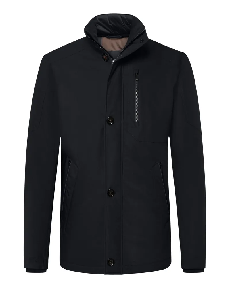 Bugatti Waschbare Funktionsjacke Rainseries mit Stehkragen, Regular Fit in Marine