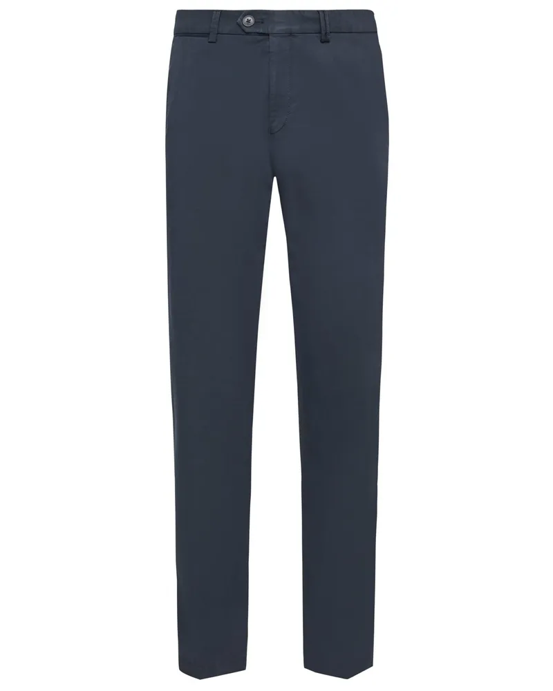 Hiltl Stretch-Chino Peaker aus Supima-Baumwolle, Regular Fit in Marine