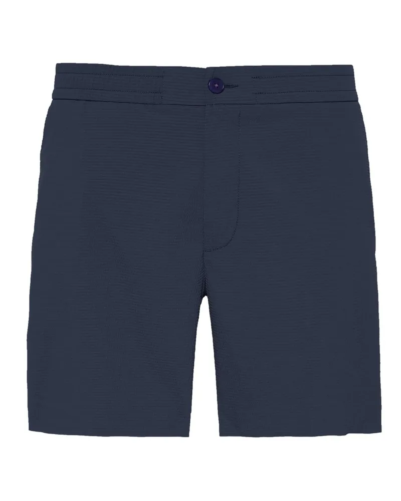 Calvin Klein Bermudashorts in Seersucker-Qualität in Marine