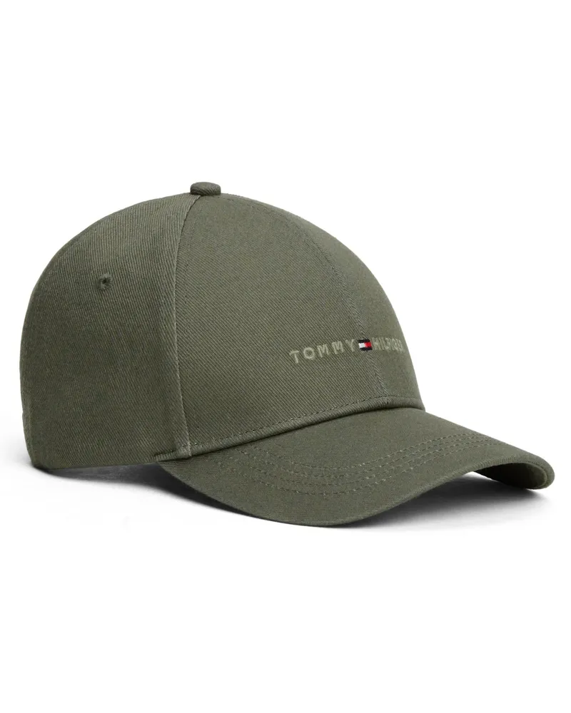 Tommy Hilfiger Cap aus Baumwolle mit Logo-Stickerei in Oliv