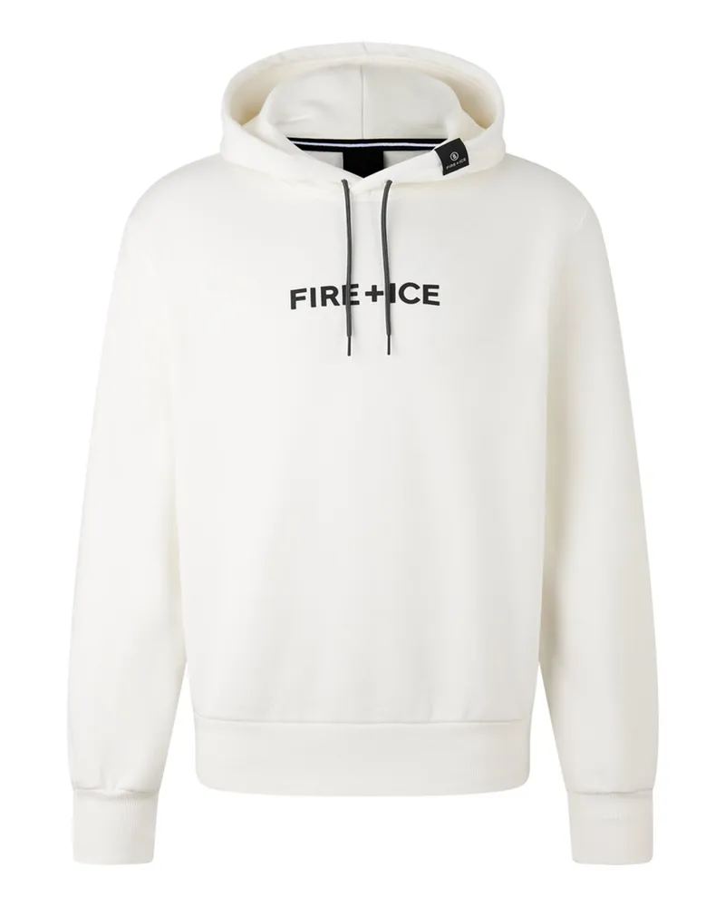 Bogner Fire & Ice Hoodie Covell aus Baumwolle mit Label-Print in Offwhite