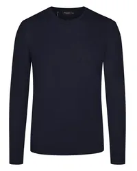 Maerz Rundhals Pullover aus Schurwolle Marine