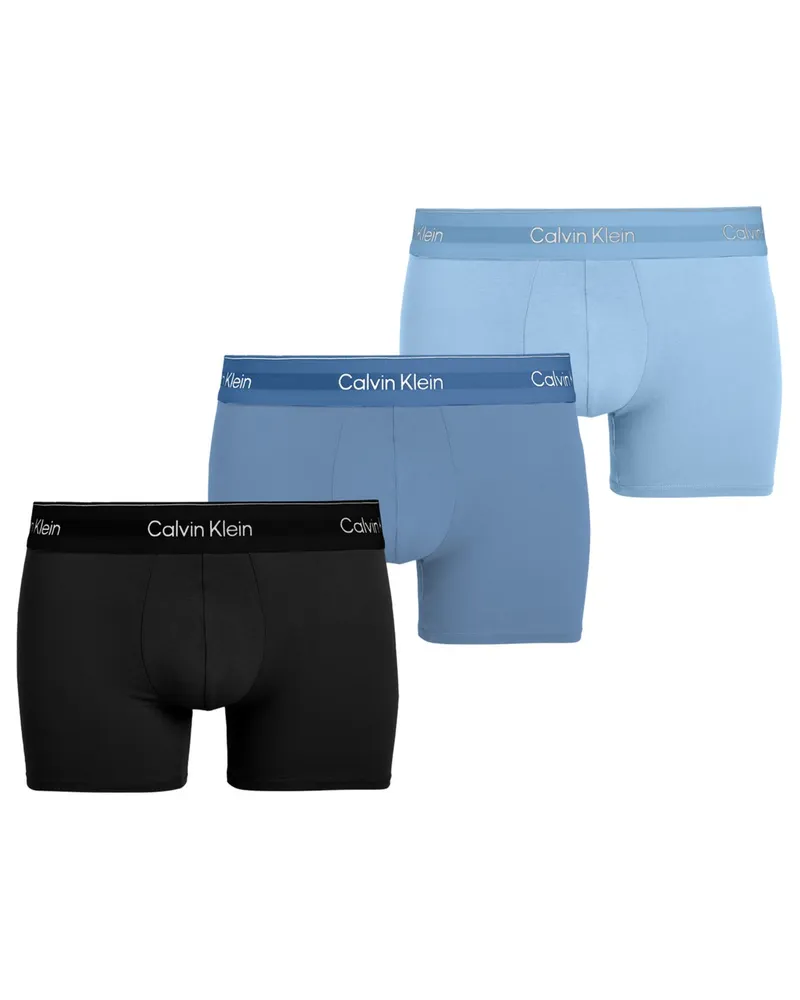 Calvin Klein 3er Pack Boxer-Briefs mit Labelbund in Blau