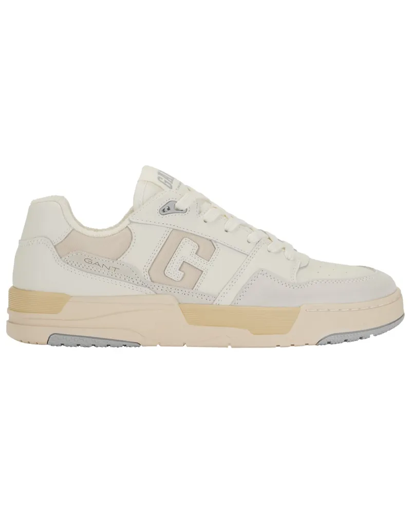 Gant Low top Sneaker im Material-Mix mit Veloursleder-Akzenten Offwhite