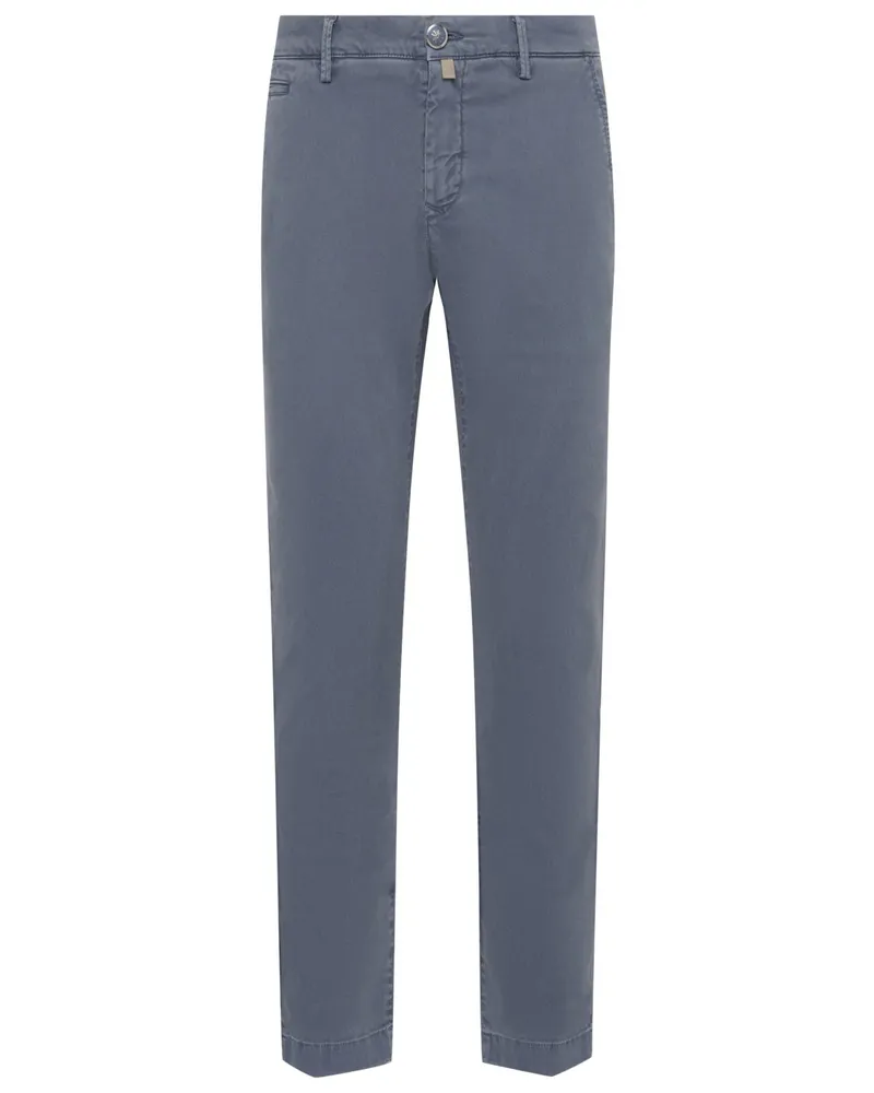 Jacob Cohën Chino Bobby mit Lyocell-Anteil, Slim Fit in Graublau