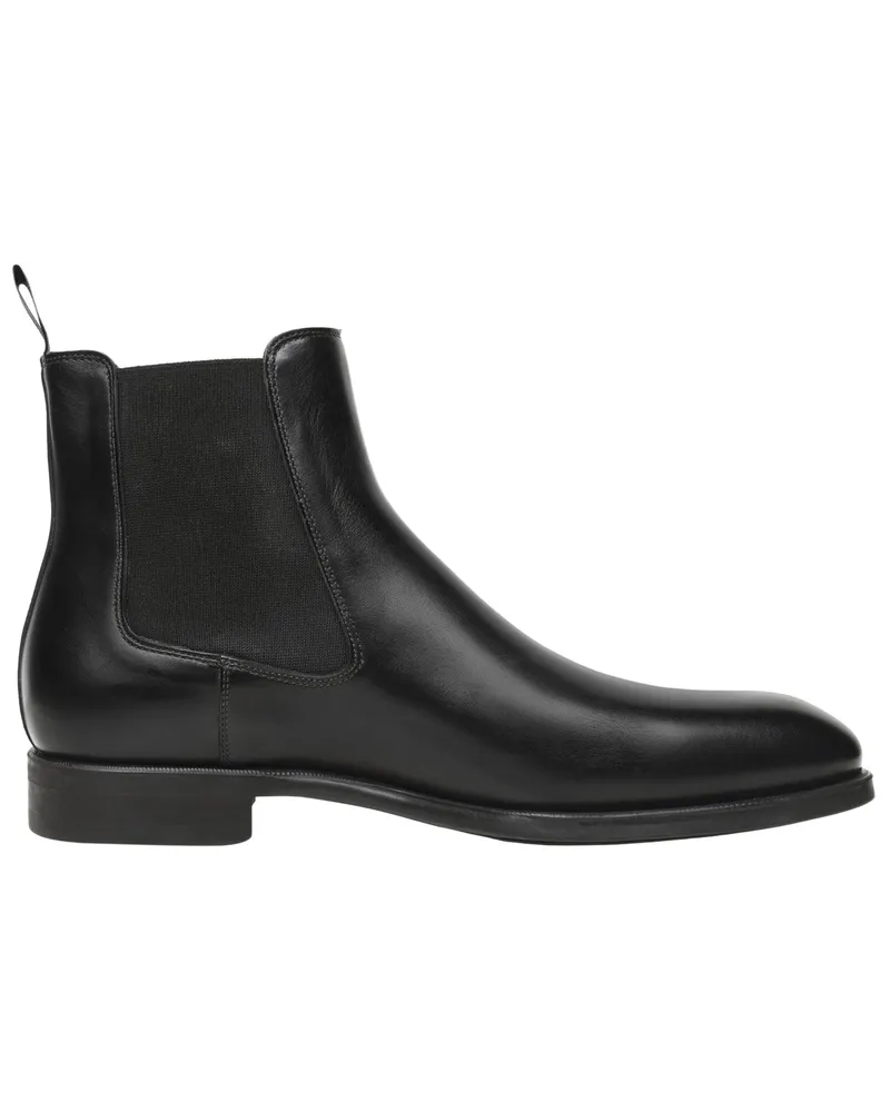 Magnanni Chelsea Boots aus weichem Wildleder mit rutschfester Sohle in Schwarz