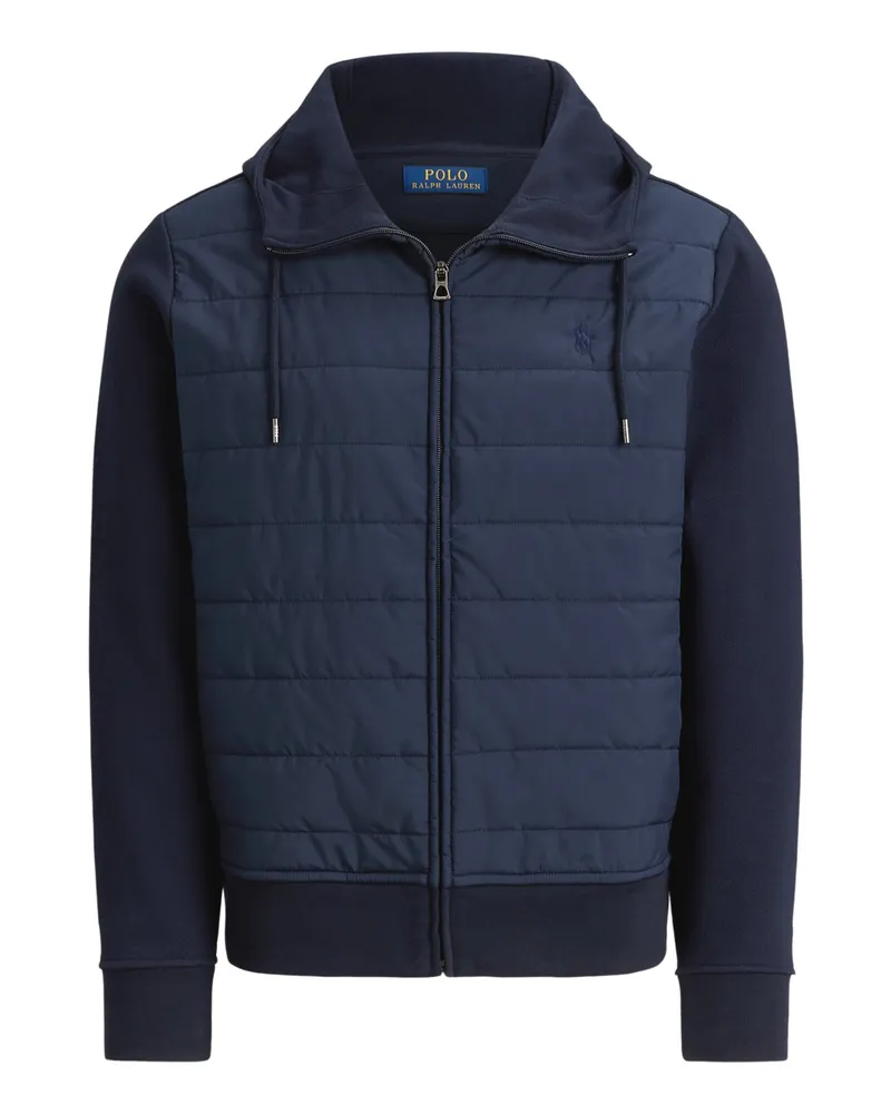 Ralph Lauren Hybrid-Hoodie mit gesteppter Front und Zip in Marine
