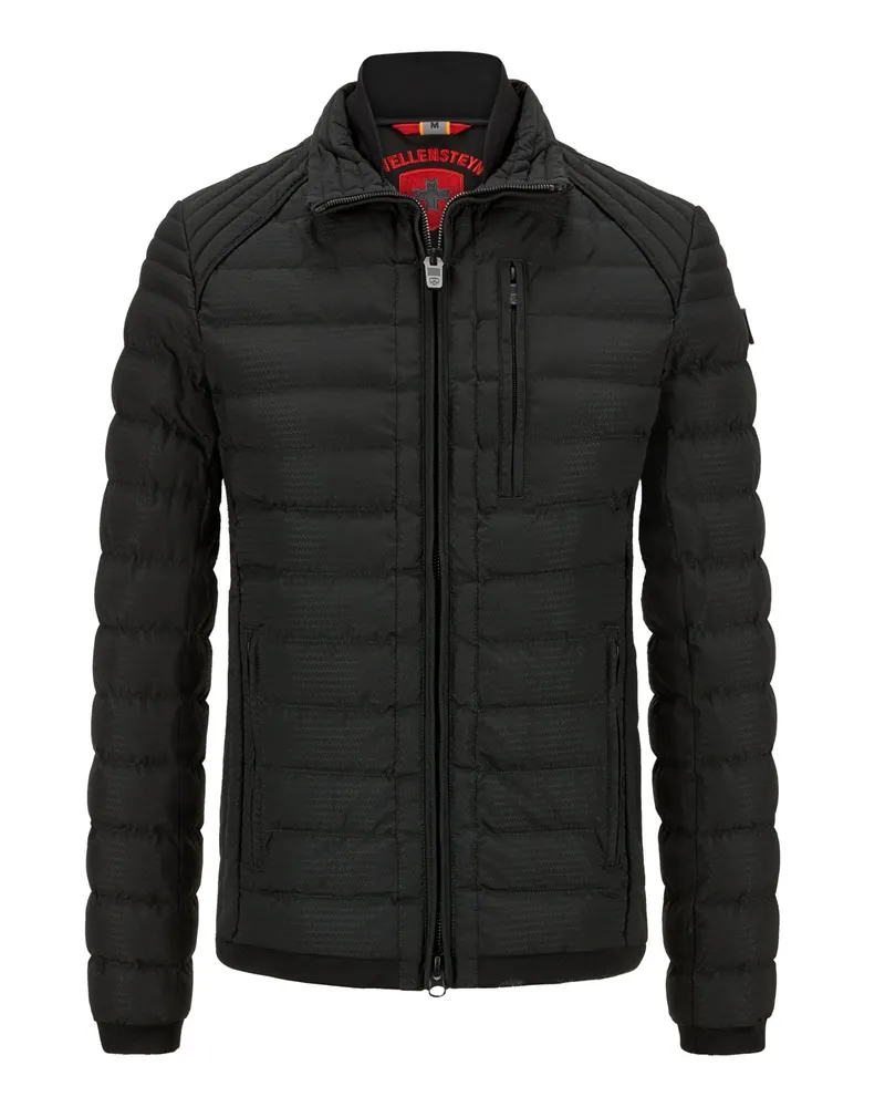 Wellensteyn Superleichte Steppjacke Molm mit Print auf der Innenseite in Schwarz