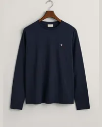 Gant Longsleeve mit Logo-Stickerei Marine