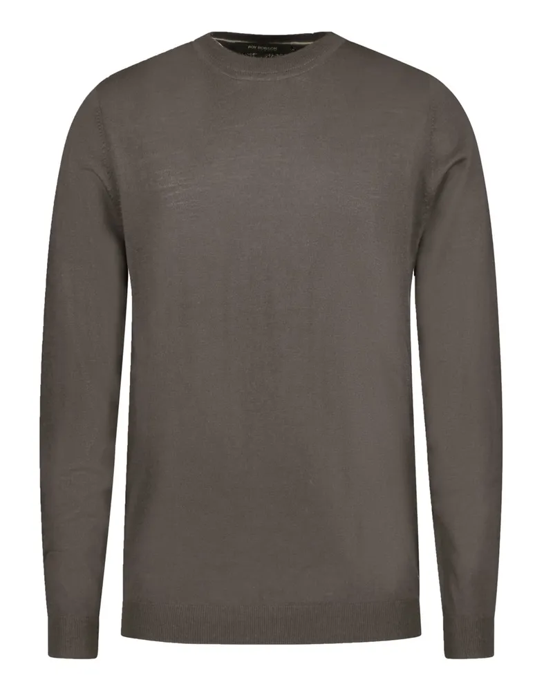 Roy Robson Leichter Pullover aus Merinowolle in Braun