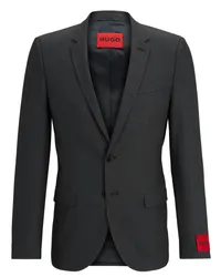 HUGO BOSS Anzugsakko mit feiner Struktur und 4-Way-Stretch Schwarz