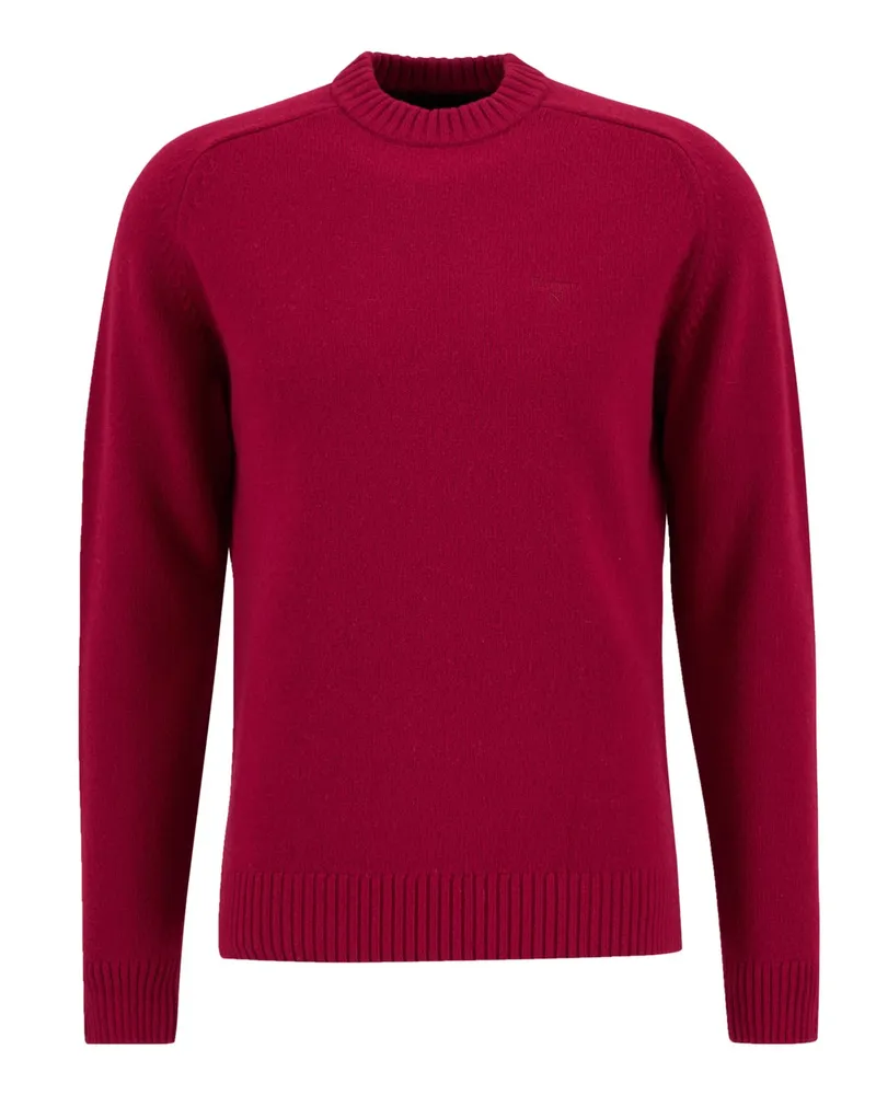 Barbour Softer Pullover Grangetown aus Wolle mit Raglanärmeln in Rot