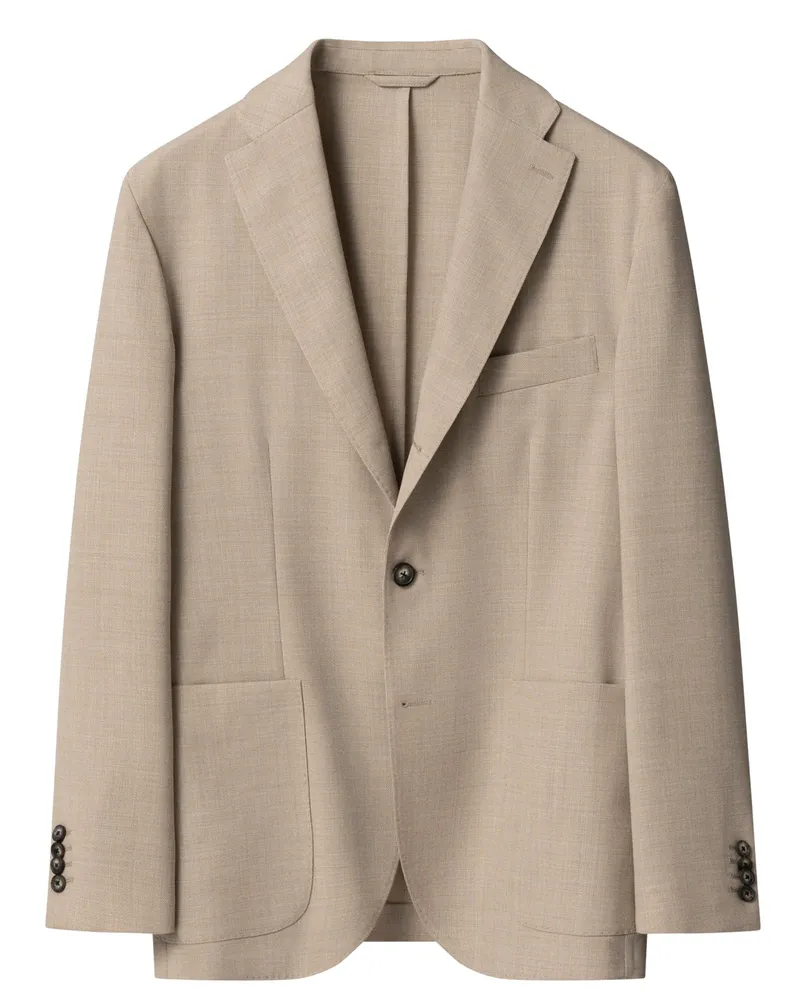 Eton Superleichtes Sakko mit Eton Lana Tech und Stretchanteil, Shaped Fit in Beige
