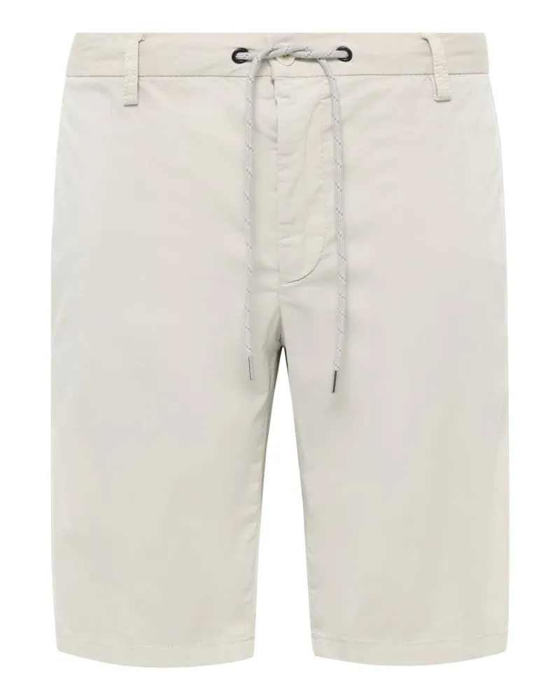 Alberto Leichte Shorts aus einem elastischen Baumwoll-Mix, Slim Fit in Kreide