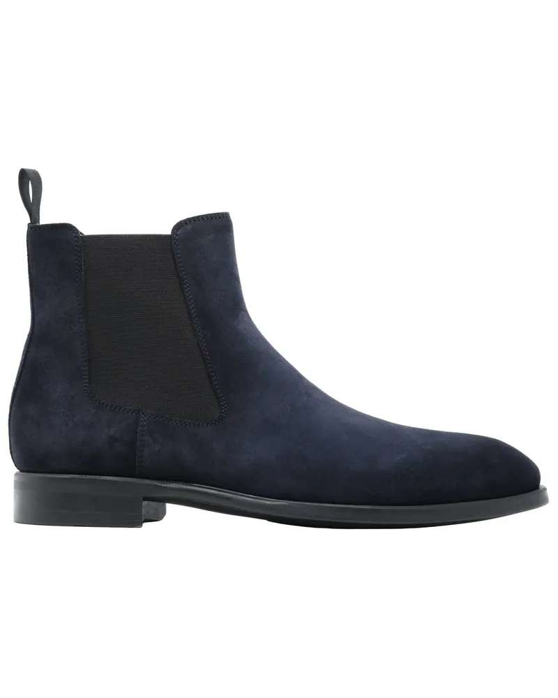 Magnanni Chelsea Boots aus weichem Wildleder mit rutschfester Sohle in Marine