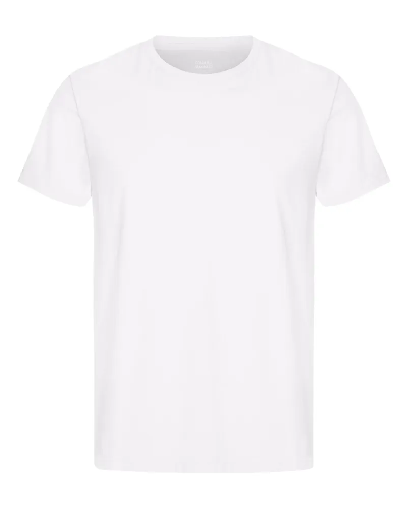 COLORFUL STANDARD T-Shirt aus Bio-Baumwolle mit Rundhalsausschnitt in Weiß