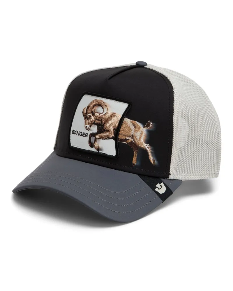 Goorin Bros. Cap mit Mesh-Netz und Aufnäher in Schwarz