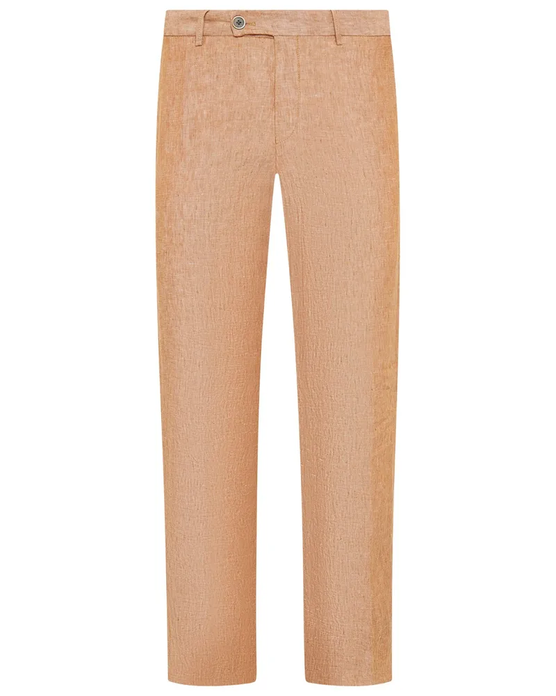 Hiltl Sommerliche Leinenhose Parma mit Bügelfalte, Regular Fit in Gelb