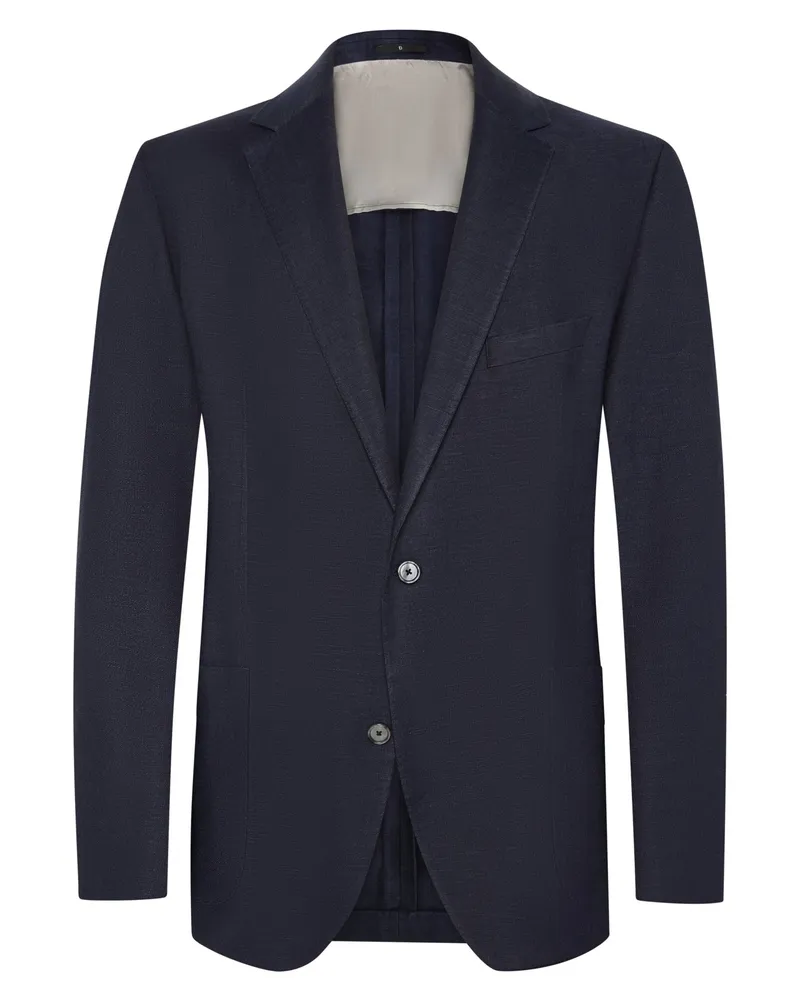 Dressler Leinensakko mit Lyocell und Stretch, Regular Fit in Blau