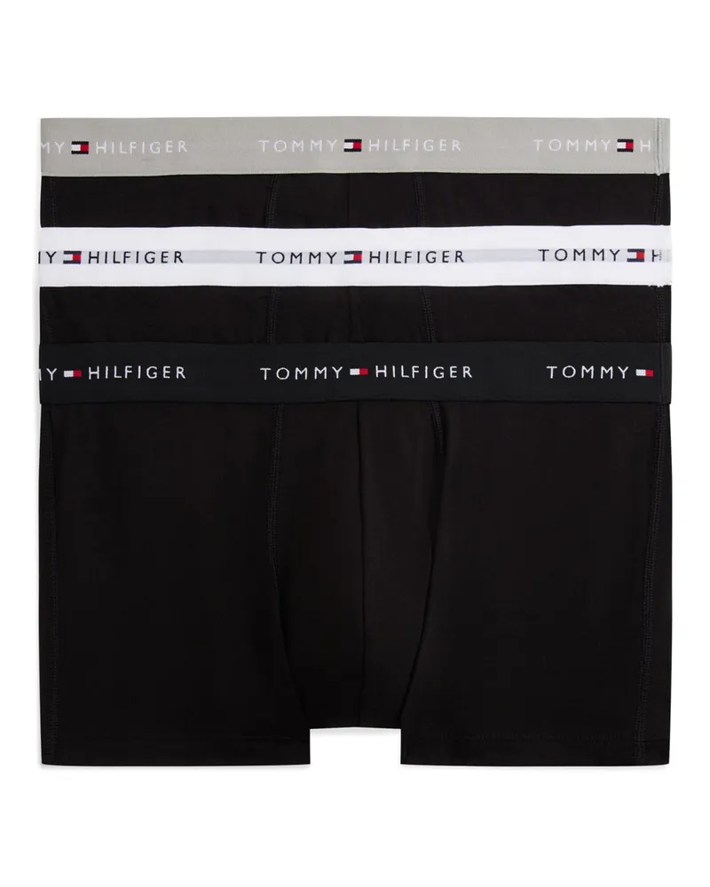 Tommy Hilfiger 3er Pack Boxertrunks mit Labelbund in Schwarz