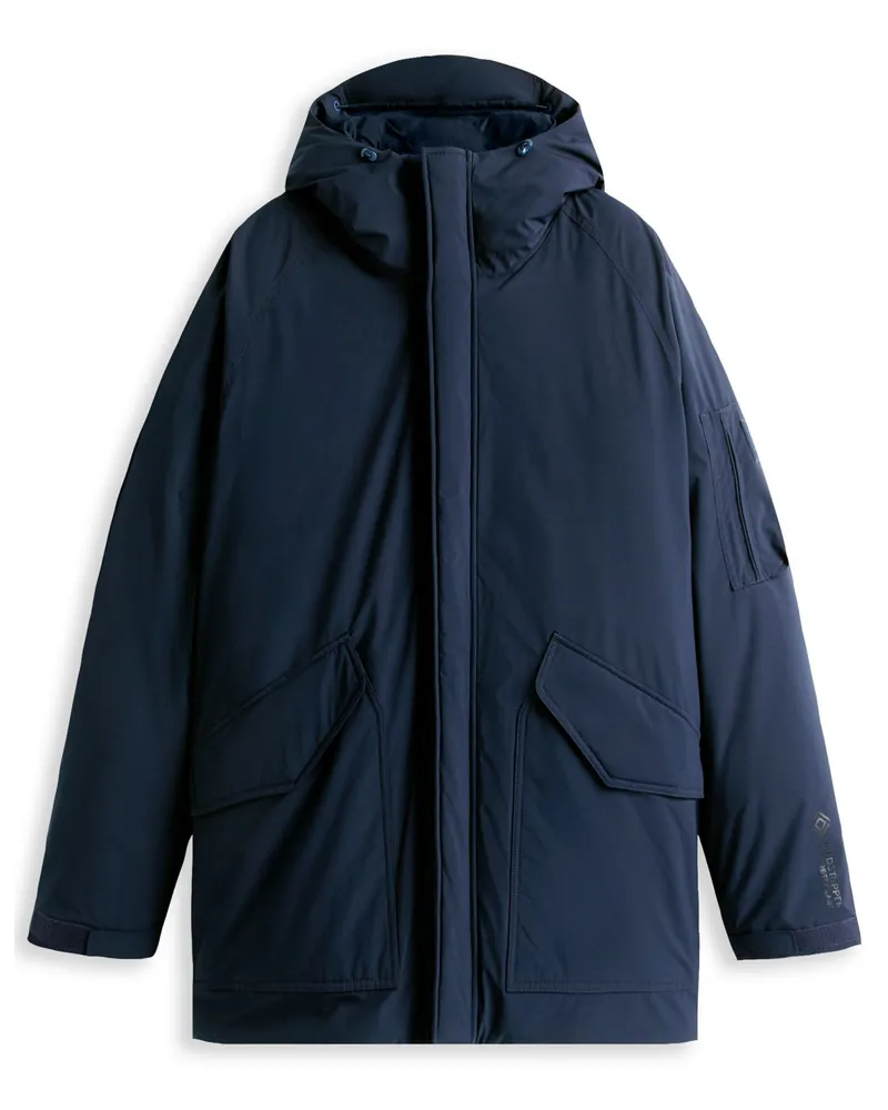 Tommy Hilfiger Wetterfester Daunenparka mit Gore-Tex Windstopper-Membran in Marine