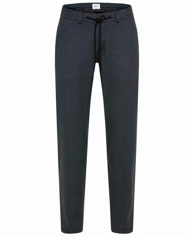 Brax Hi-Flex Jersey-Jogpants mit elastischem Bund und Tunnelzug, Tapered Fit in Marine
