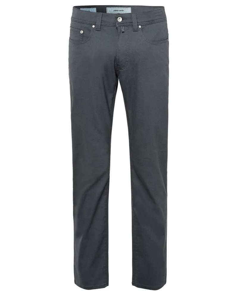 Pierre Cardin 5-Pocket Hose Lyon mit Stretchanteil, Modern Tapered Fit in Anthrazit