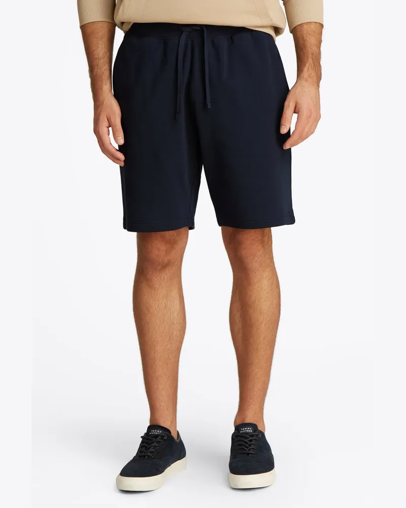 Tommy Hilfiger Sweatshorts mit Logo-Stickerei und Stretchanteil in Marine