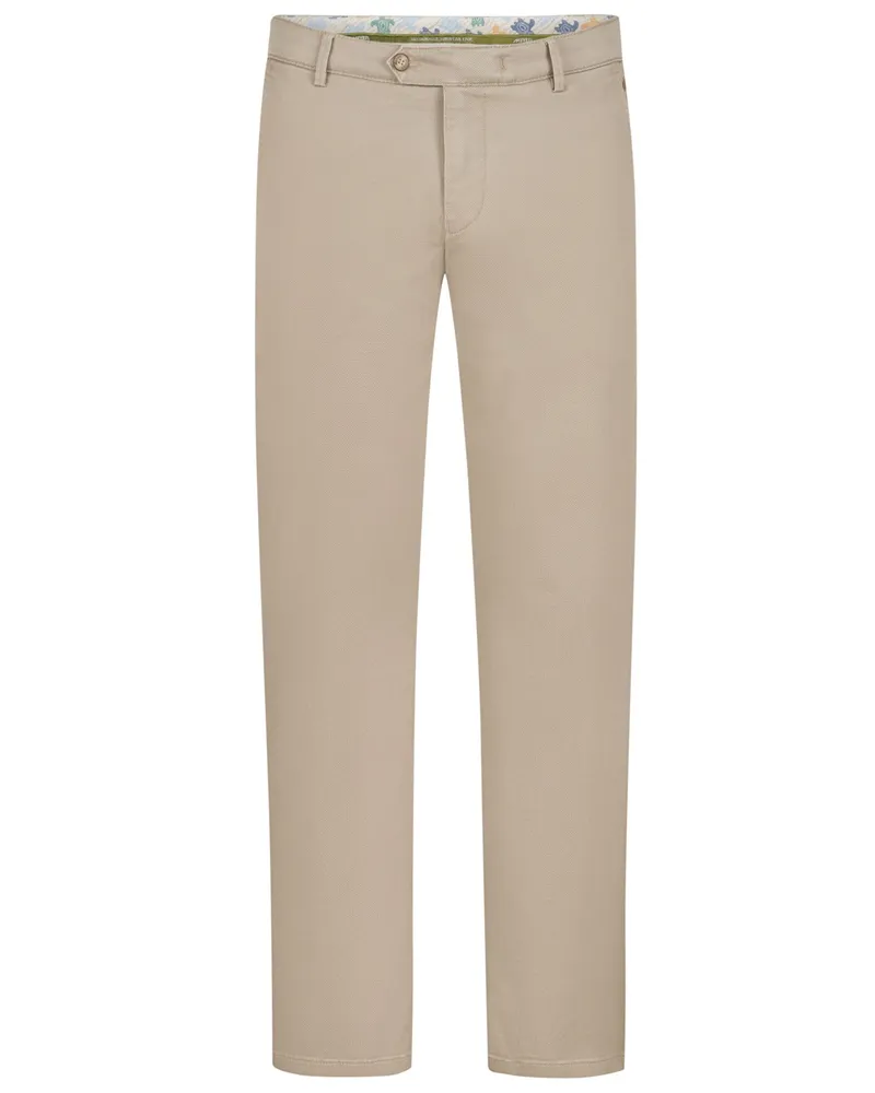 Meyer Hosen Chino mit Stretchanteil, Modern Fit in Beige