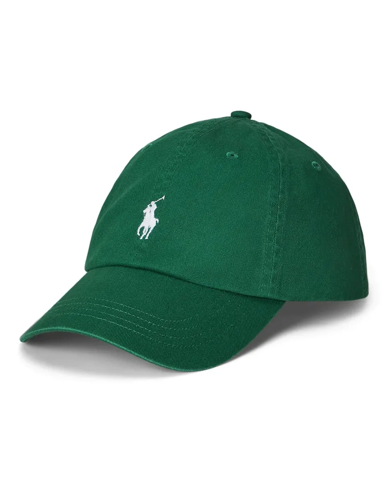 Ralph Lauren Cap aus Baumwoll-Twill mit Pony-Stickerei in Grün