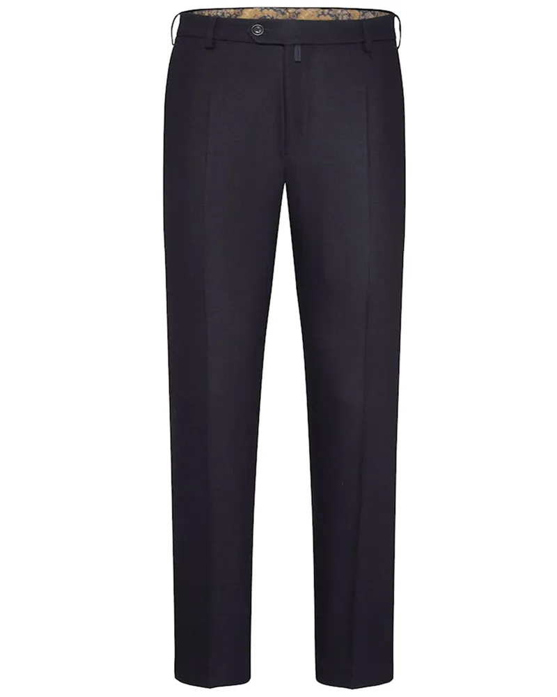 Meyer Hosen Flanellhose Bonn mit Stretch, Modern Fit in Marine