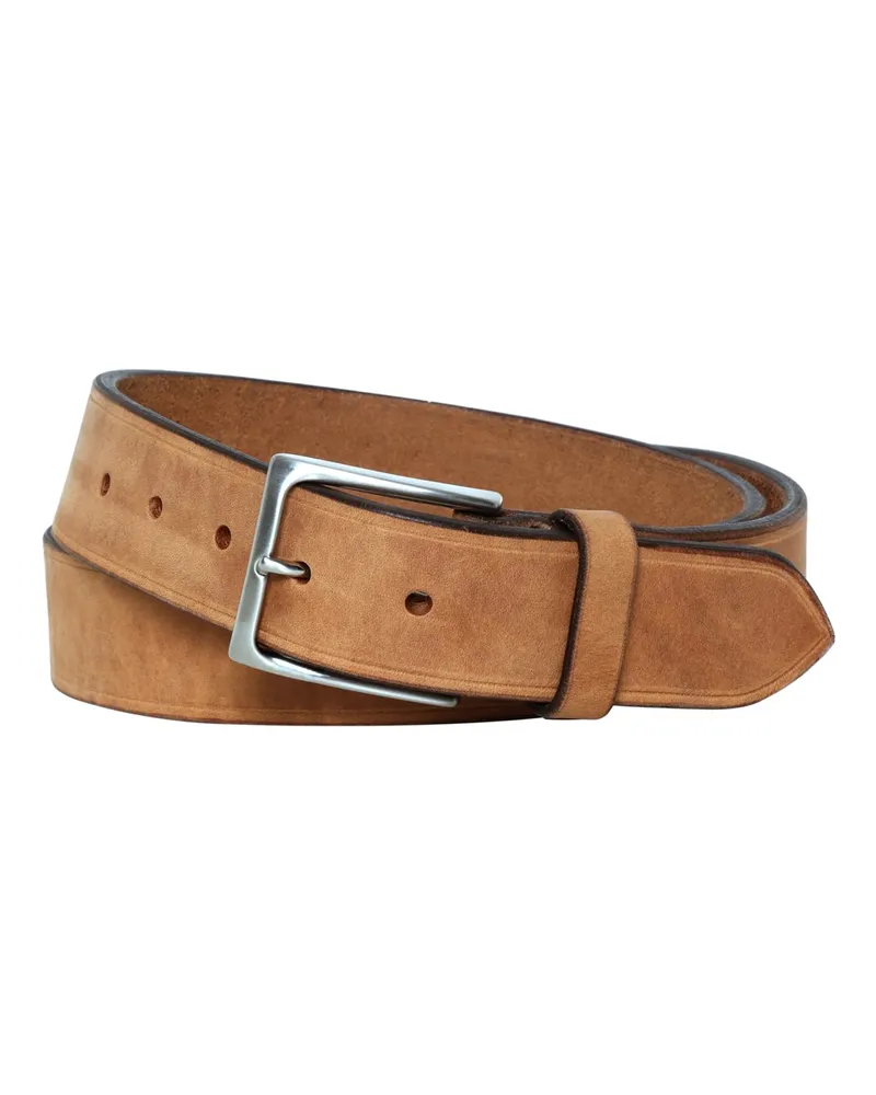 Kreis Gürtel aus weichem und robustem Fahlleder in Hellbraun