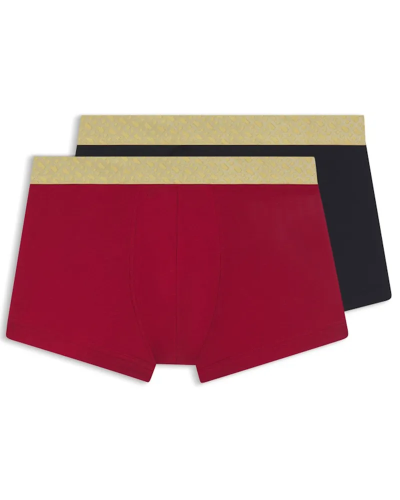 HUGO BOSS 2er Pack Boxer Trunks aus Xmas-Edition in Rot