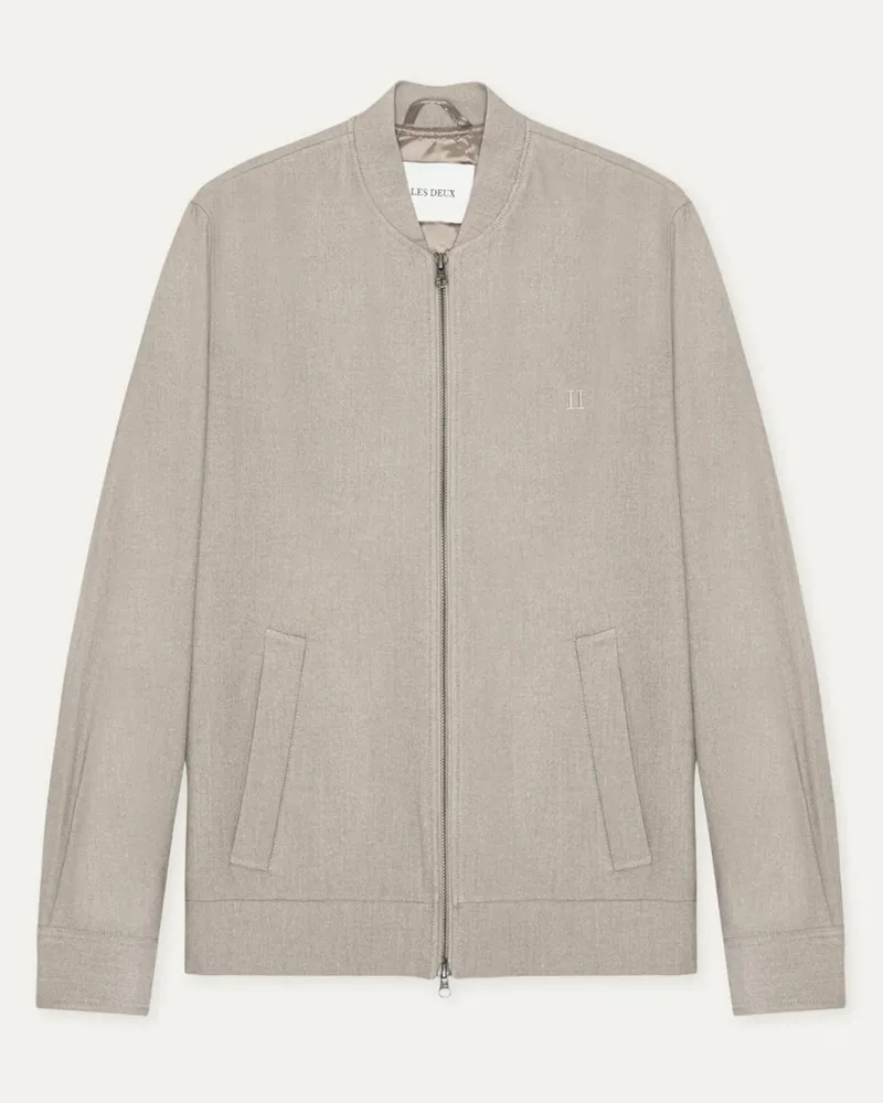 LES DEUX Leichter Blouson Como in Woll-Optik mit Stretch, Regular Fit in Beige