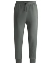 HUGO BOSS Hadiko Sweatpants mit gummiertem Logo-Emblem Oliv