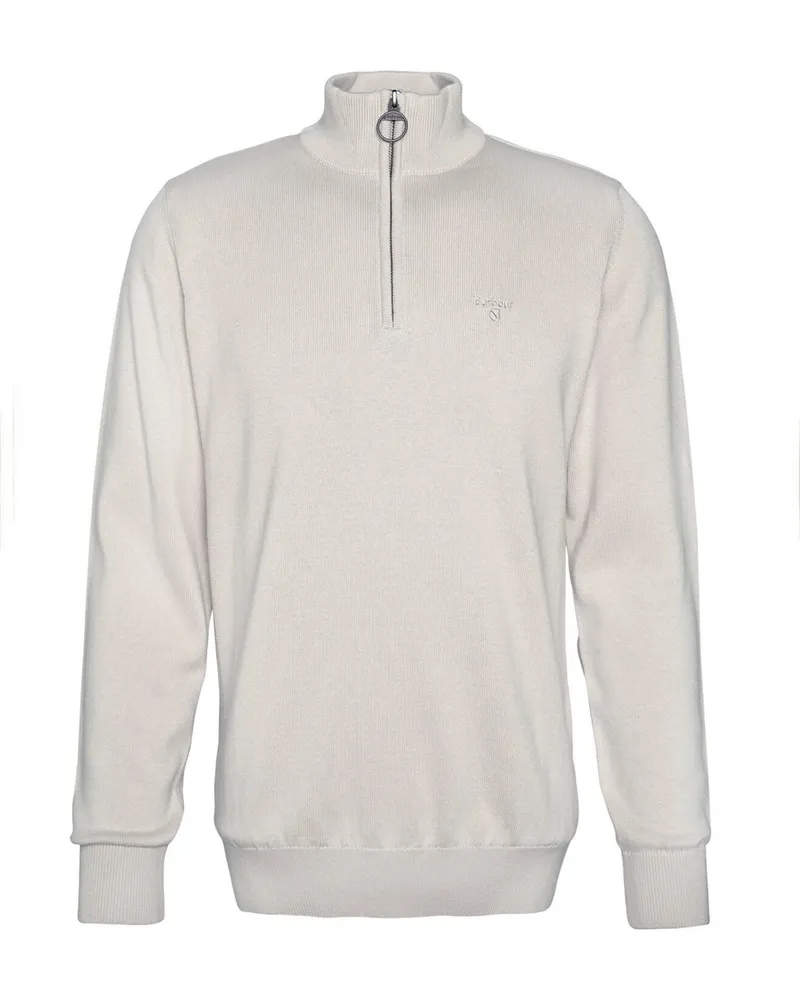 Barbour Troyer aus Baumwolle mit gesticktem Label-Schriftzug in Beige