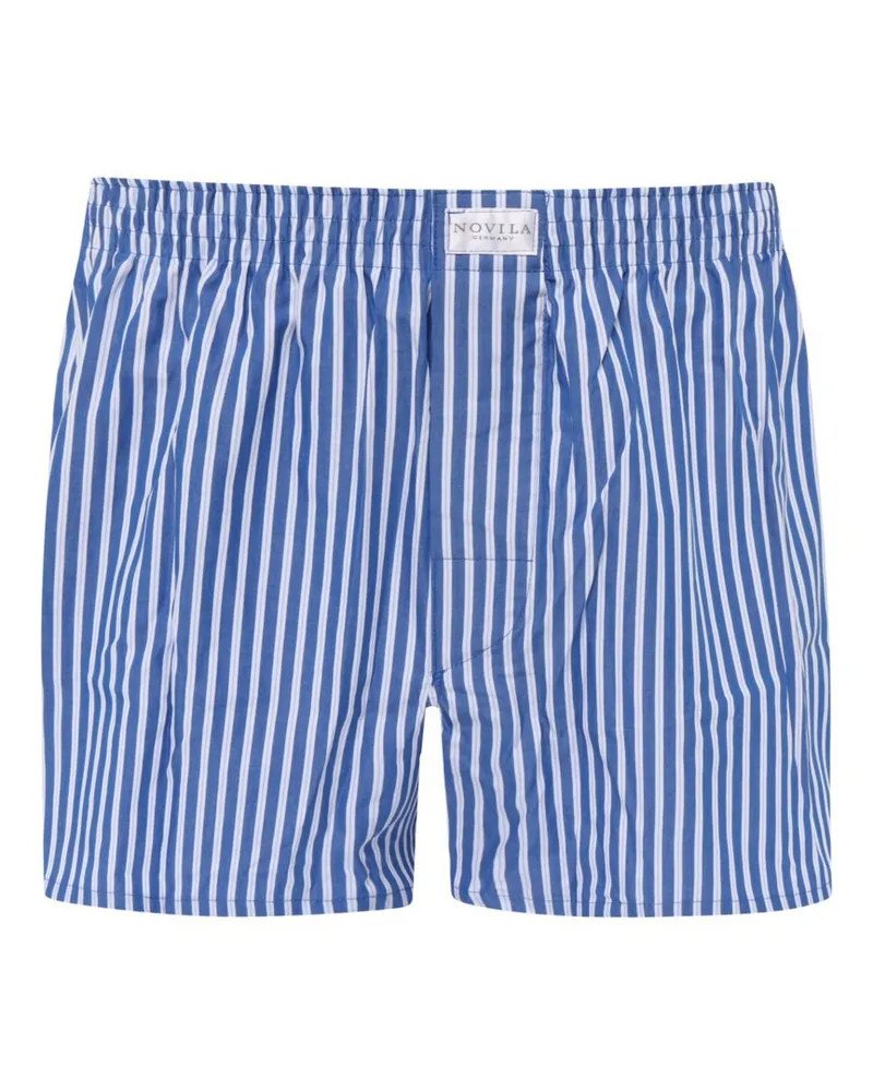 Novila Gestreifte Boxershorts mit Komfortbund in Blau