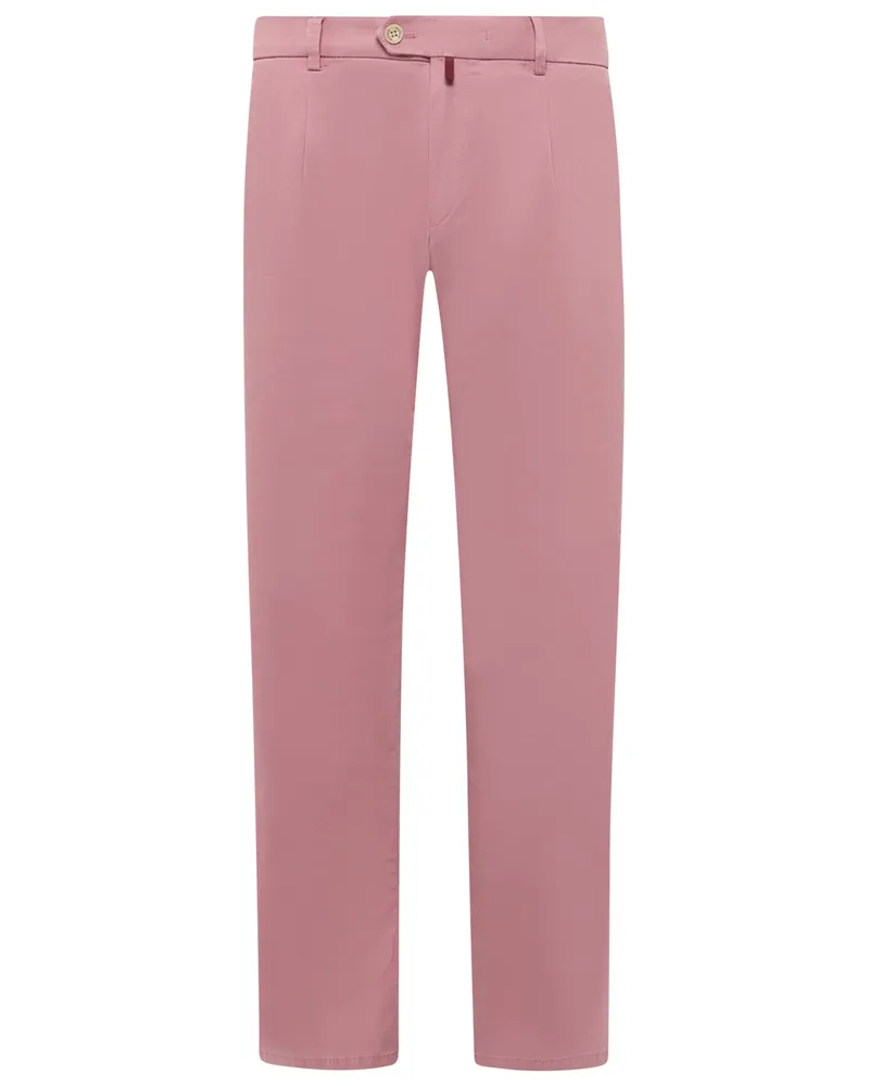 Meyer Hosen 5 Pocket-Hose Milano mit Lyocell-Anteil in Rosenrot